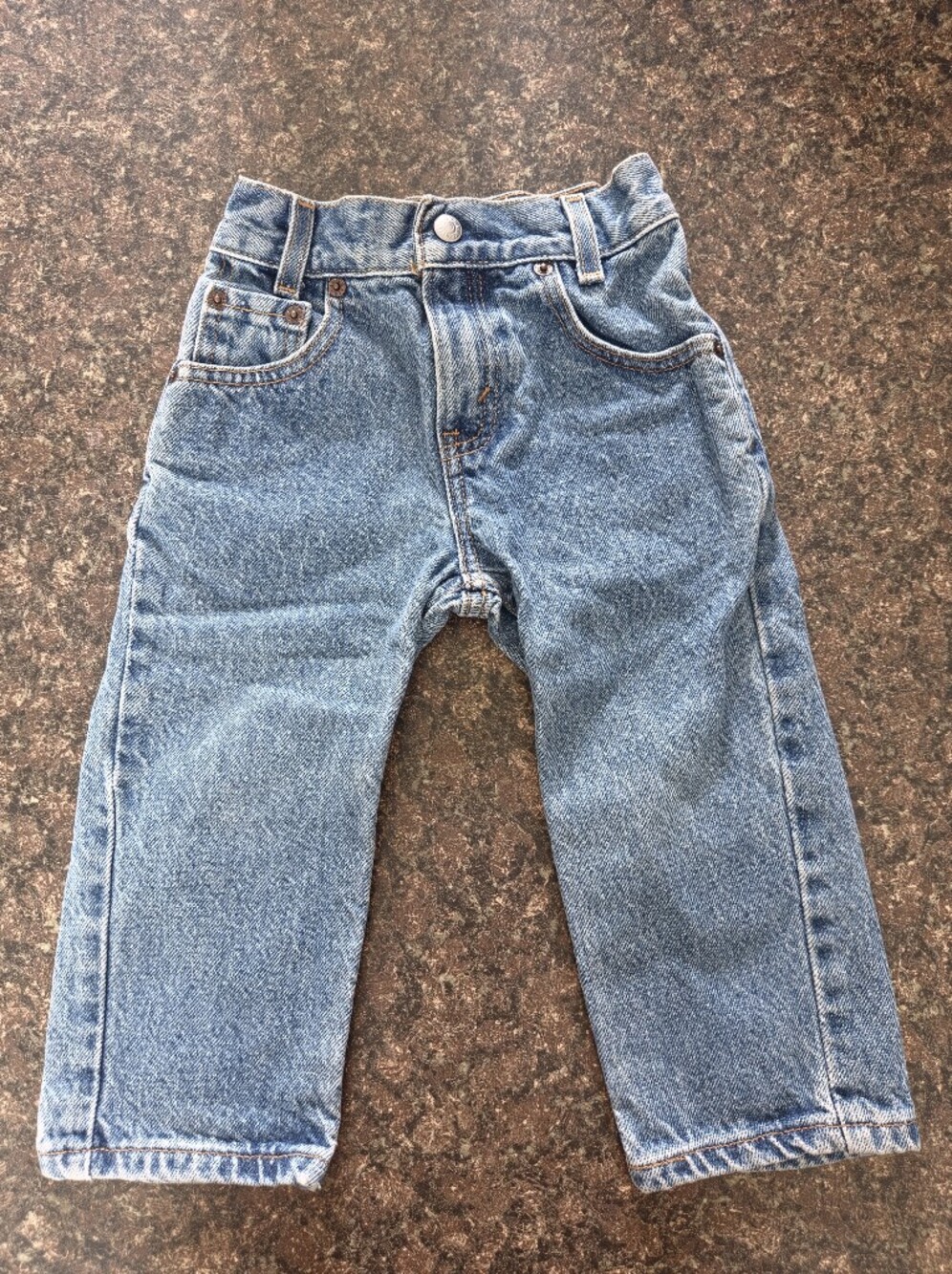 Vintage 2001 Levis 550 Relaxed Fit Boys Jeans Light Wash 3T NWOT